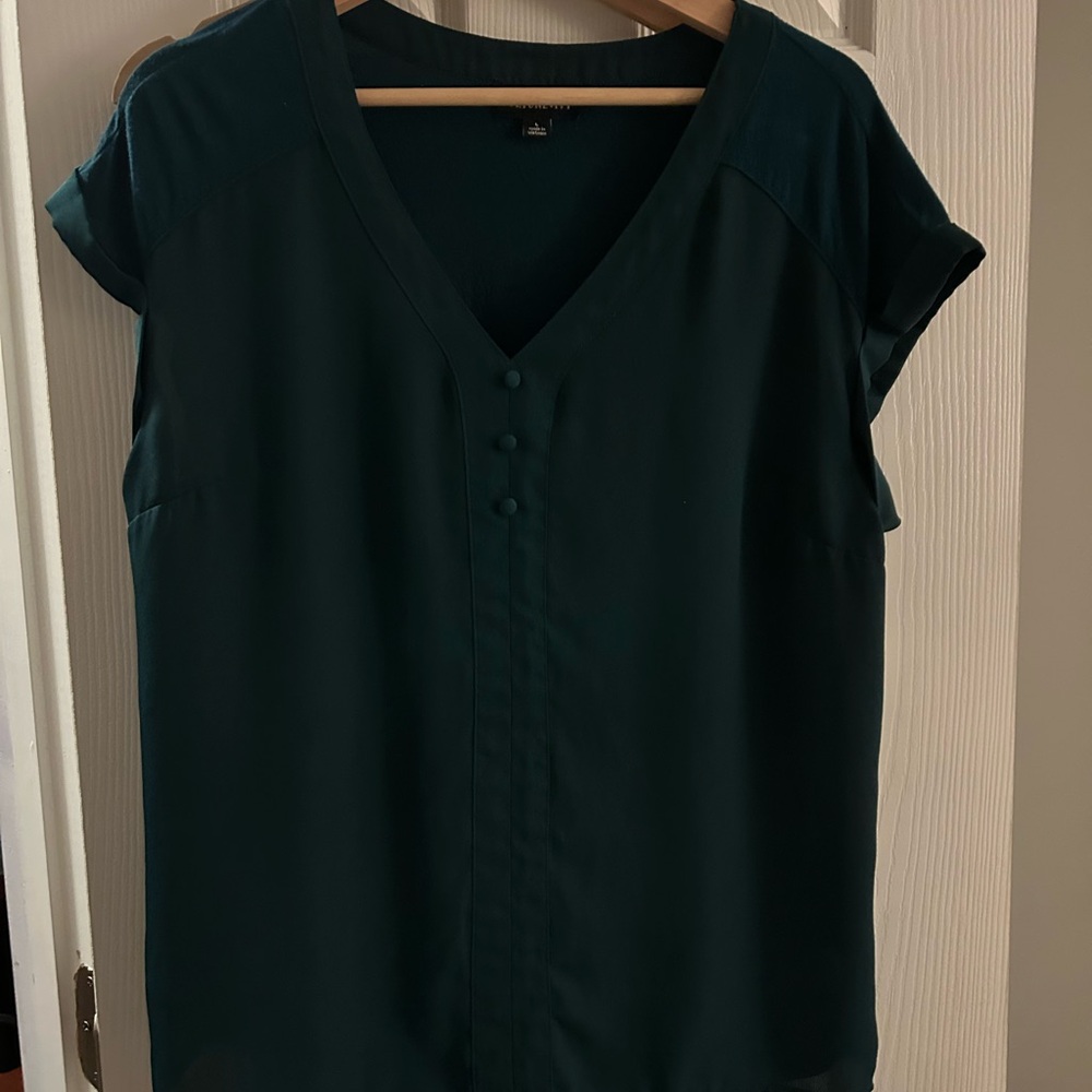 Chic Dark Teal Blouse